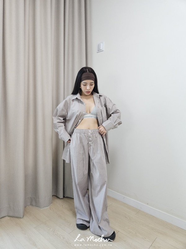 OVERSIZE直條紋襯衫
